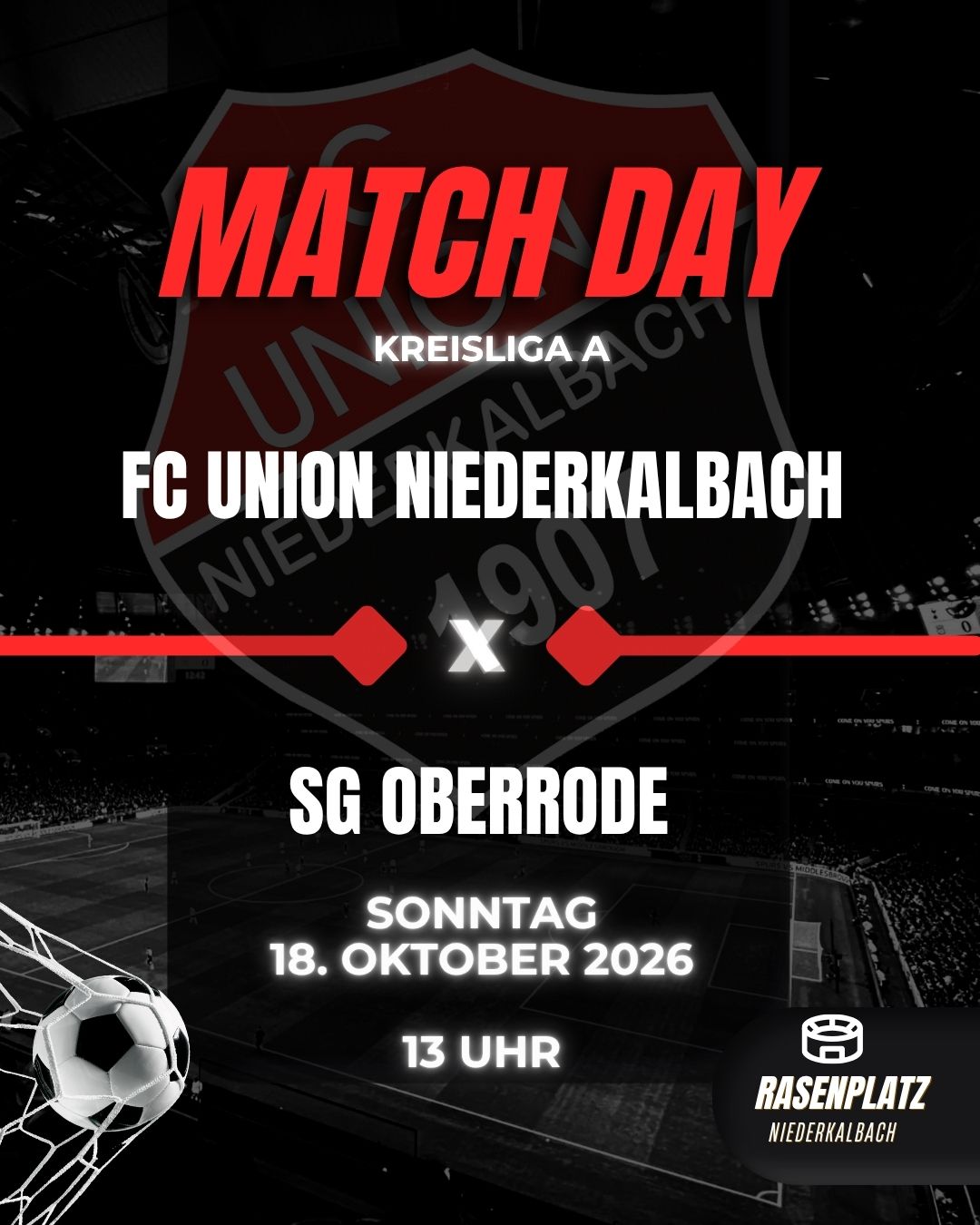 Heimspiel gegen Oberrode Rasenplatz Oberrode Heimspiel gegen Oberrode